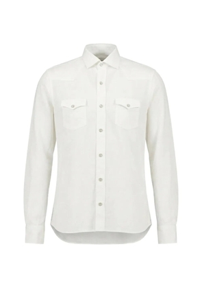 Barba flap-pocket shirt - White
