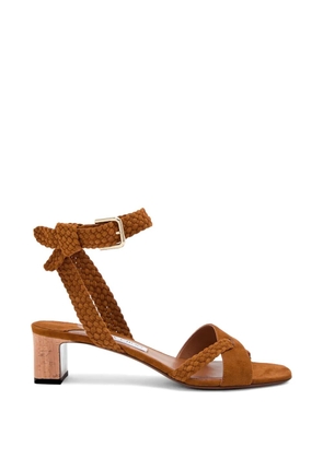 Jimmy Choo Rori braided suede sandals - Brown