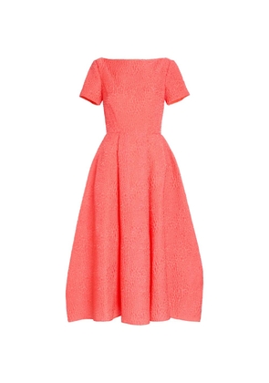 Roksanda Vaela cloqué boat-neck midi dress - Pink