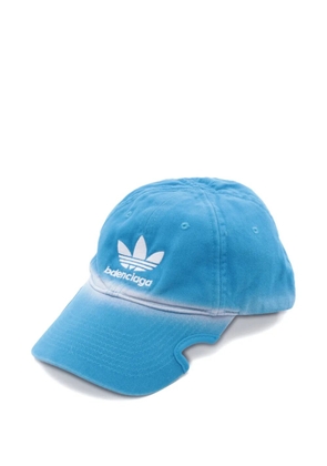 Balenciaga Pre-Owned x Adidas 2000s logo-embroidered cap - Blue