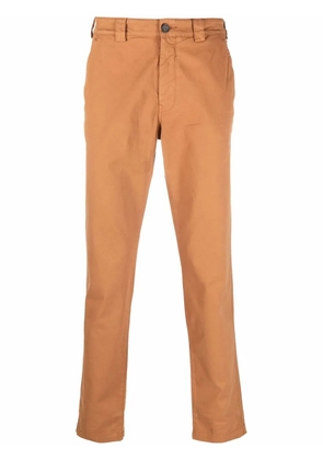 Kenzo slim-fit logo-patch trousers - Brown