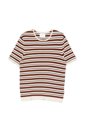 NN07 Bari 6686 striped T-shirt - Neutrals