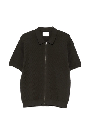 NN07 Gustav 60016 zip-up knitted shirt - Green