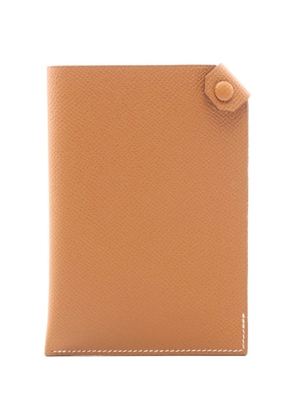 Hermès Pre-Owned 2023 PM Tarmac leather card case - Neutrals