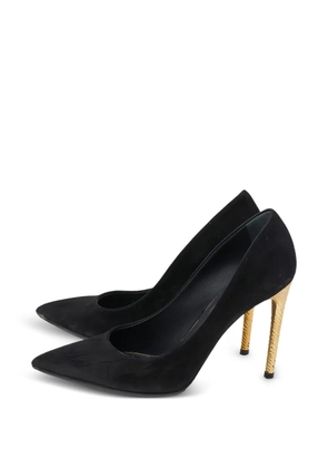 Louis Vuitton Pre-Owned pointed-toe suede heeled pumps - Black