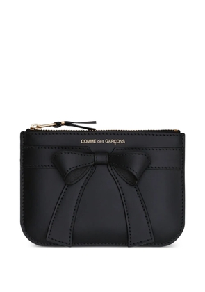 Comme Des Garçons Wallet Big Bow leather wallet - Black