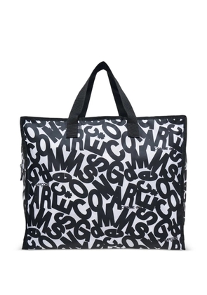Comme Des Garçons Holiday Special logo-print zipped tote bag - Black