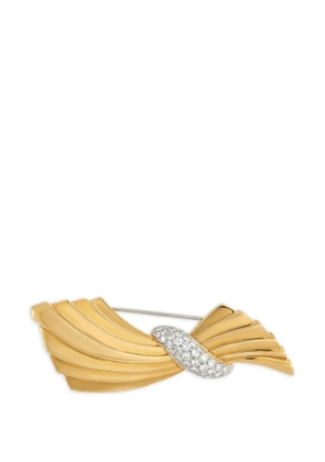 Van Cleef & Arpels Pre-Owned diamond bow brooch - Gold