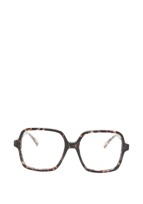 Zadig&Voltaire logo-plaque square-frame glasses - Brown