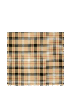 Burberry Check cashmere-silk scarf - Neutrals