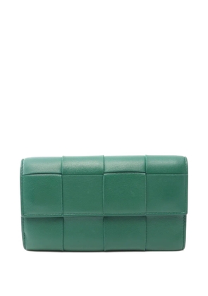 Bottega Veneta Pre-Owned 2000s Cassette Intrecciato leather wallet - Green