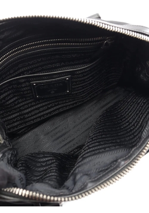 Prada Pre-Owned 2000s Tessuto leather-trim tote bag - Black