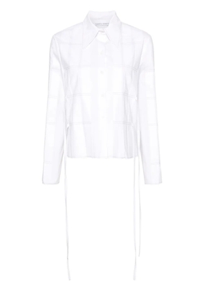 Alberta Ferretti pleat-detail shirt - White