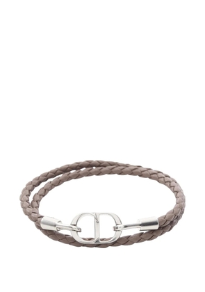 Christian Dior Pre-Owned CD Icon braided bracelet - Silver