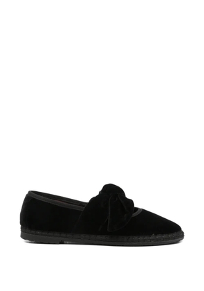 FLABELUS Lyra bow-detail ballet flats - Black
