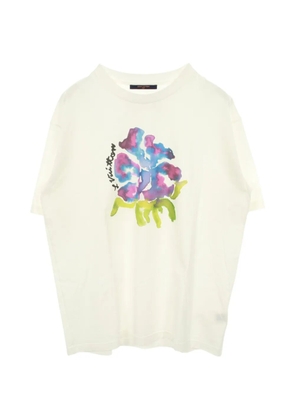 Louis Vuitton Pre-Owned 2010s flower-print T-shirt - White