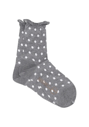 Antipast polka-dot ruffled socks - Grey