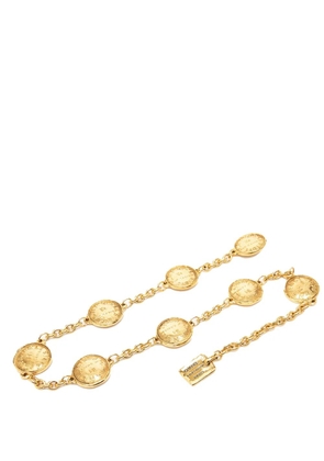 CHANEL Pre-Owned 1950-1990 CC Gold Plated 31 Rue Cambon Medallion Chain belt