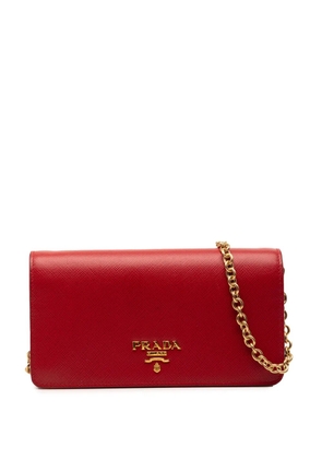 Prada Pre-Owned 2013-2026 Saffiano Wallet On Chain crossbody bag - Red