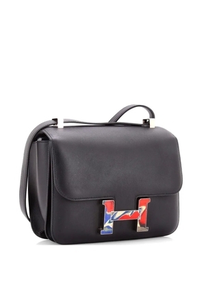 Hermès Pre-Owned Constance Bag Swift with Marble Enamel 24 crossbody bag - Black