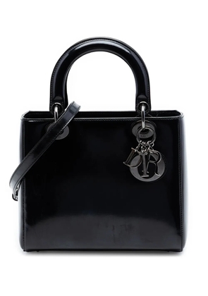 Christian Dior Pre-Owned 2013 Medium Patent Lady Dior satchel - Black