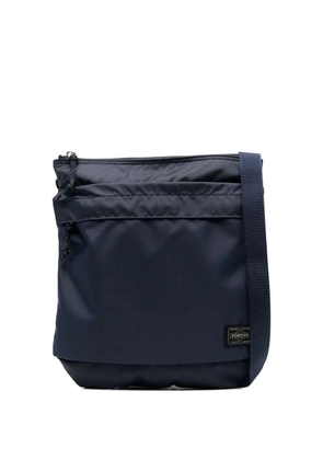 Porter logo-patch shoulder bag - Blue