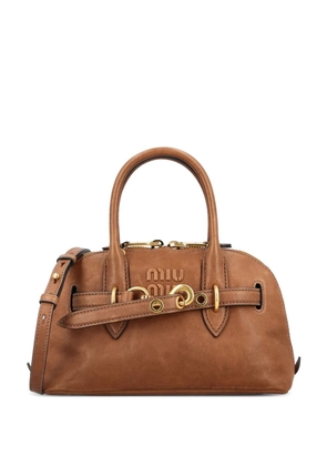 Miu Miu small Aventure leather shoulder bag - Brown