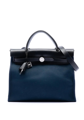 Hermès Pre-Owned 2018 Toile Herbag Zip 31 satchel - Blue