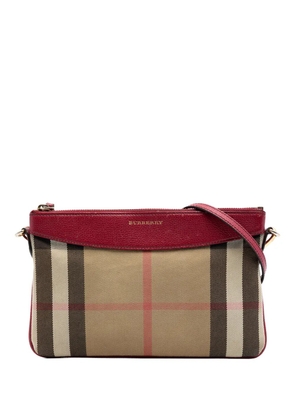 Burberry Pre-Owned 2000-2017 House Check Canvas Derby Peyton crossbody bag - Brown
