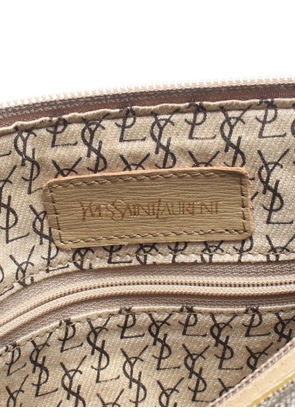 Saint Laurent Pre-Owned 2000s leopard-print Boston bag - Grey