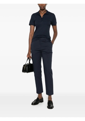 Gant ribbed-knit polo shirt - Blue