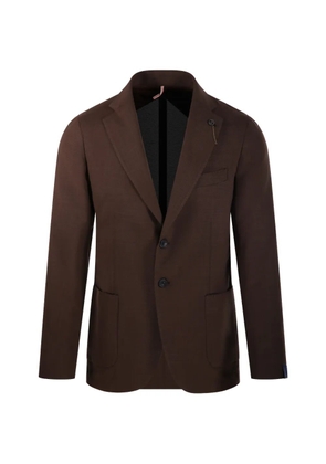 Santaniello chain-detail single-breasted blazer - Brown