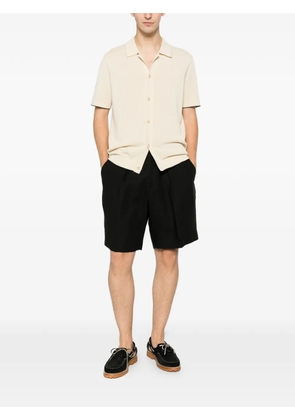 BE ABLE pleated elasticated-waist shorts - Black