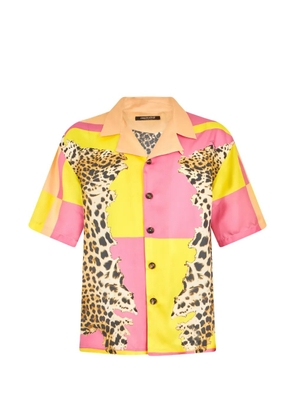 Roberto Cavalli leopard-print shirt - Yellow
