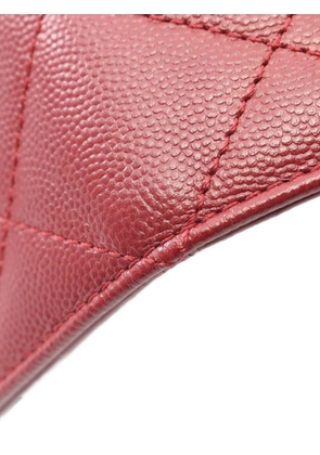 CHANEL Pre-Owned 2021s Moon-flap Caviar-leather mini bag - Red