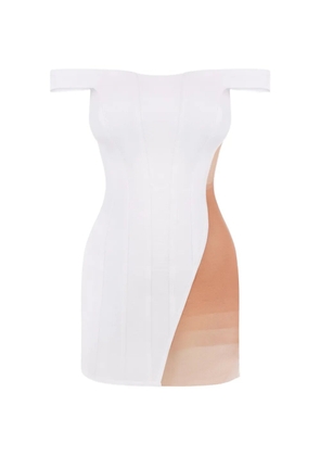FROLOV off-shoulder mini dress - White