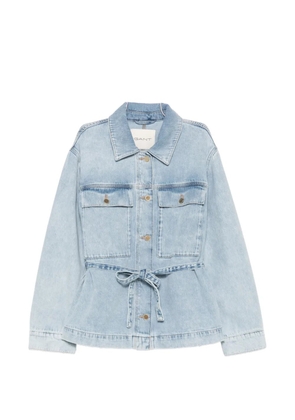 Gant belted button-up denim jacket - Blue