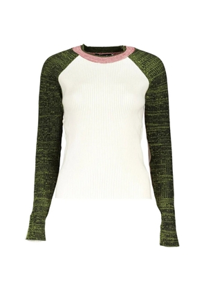 Desigual ribbed-knit colour-block sweater - White