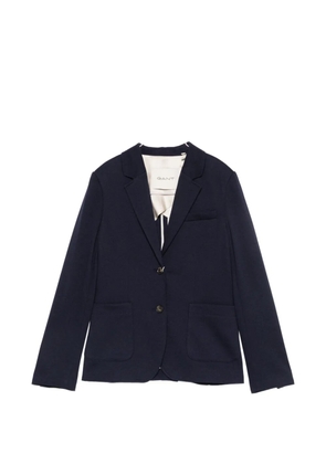 Gant single-breasted notch-lapel blazer - Blue