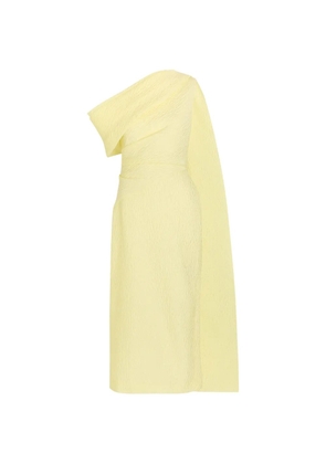 Roksanda Maite one-shoulder draped midi dress - Yellow