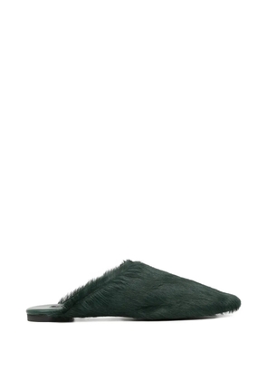 Senso Caelan pony-hair mules - Green
