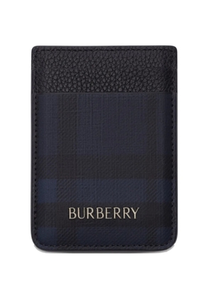Burberry City Check magnetic card case - Blue