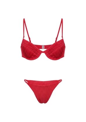 Selia Richwood Amy pleated shirred bikini
