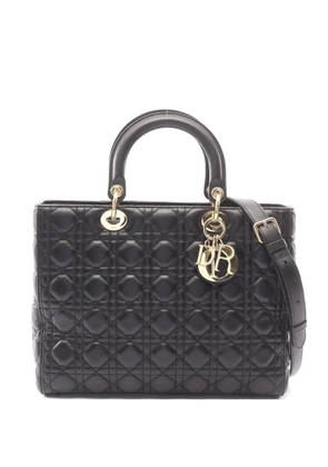 Christian Dior Pre-Owned 2010s Lady Dior Cannage handbag - Black