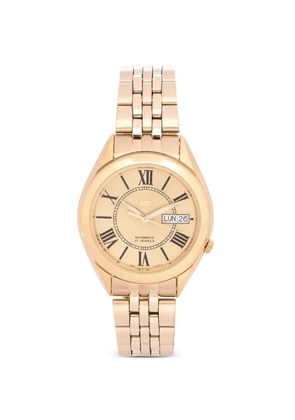 SEIKO PREOWNED Seiko 5 Roman-numeral 38mm watch - Gold