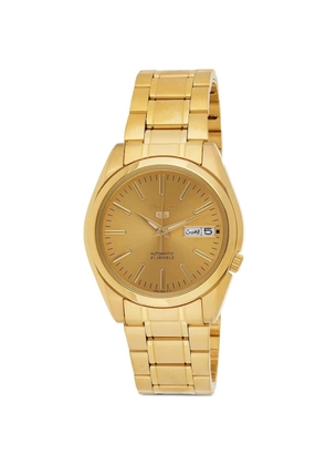 SEIKO PREOWNED Seiko 5 round-face 38mm watch - Gold