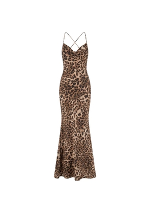 ACTUALEE leopard-print maxi dress - Brown
