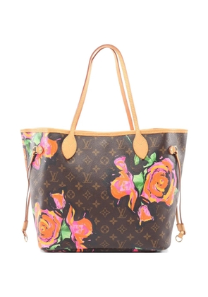 Louis Vuitton Pre-Owned 2008 Monogram Roses Neverfull MM tote bag - Brown