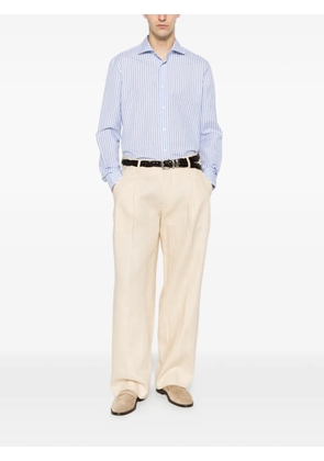 Mazzarelli vertical-stripe shirt - Blue
