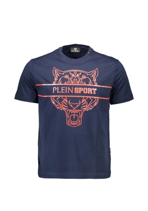 Plein Sport graphic-print logo-print T-shirt - Blue